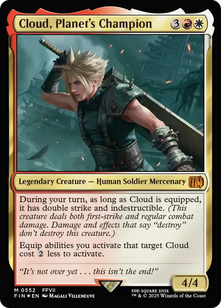 Cloud, défenseur de la planète — Final Fantasy — Magic: The Gathering