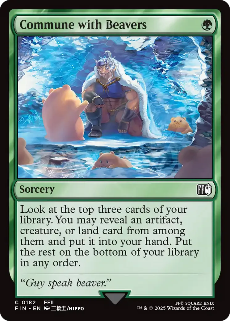 Communion avec les castors — Final Fantasy — Magic: The Gathering