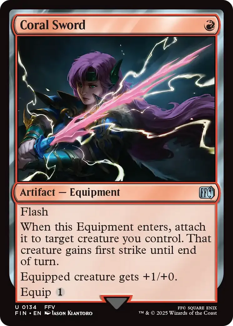 Coral Sword — Final Fantasy — Magic: The Gathering