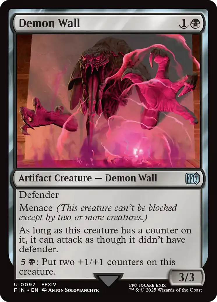 Mur démonique — Final Fantasy — Magic: The Gathering