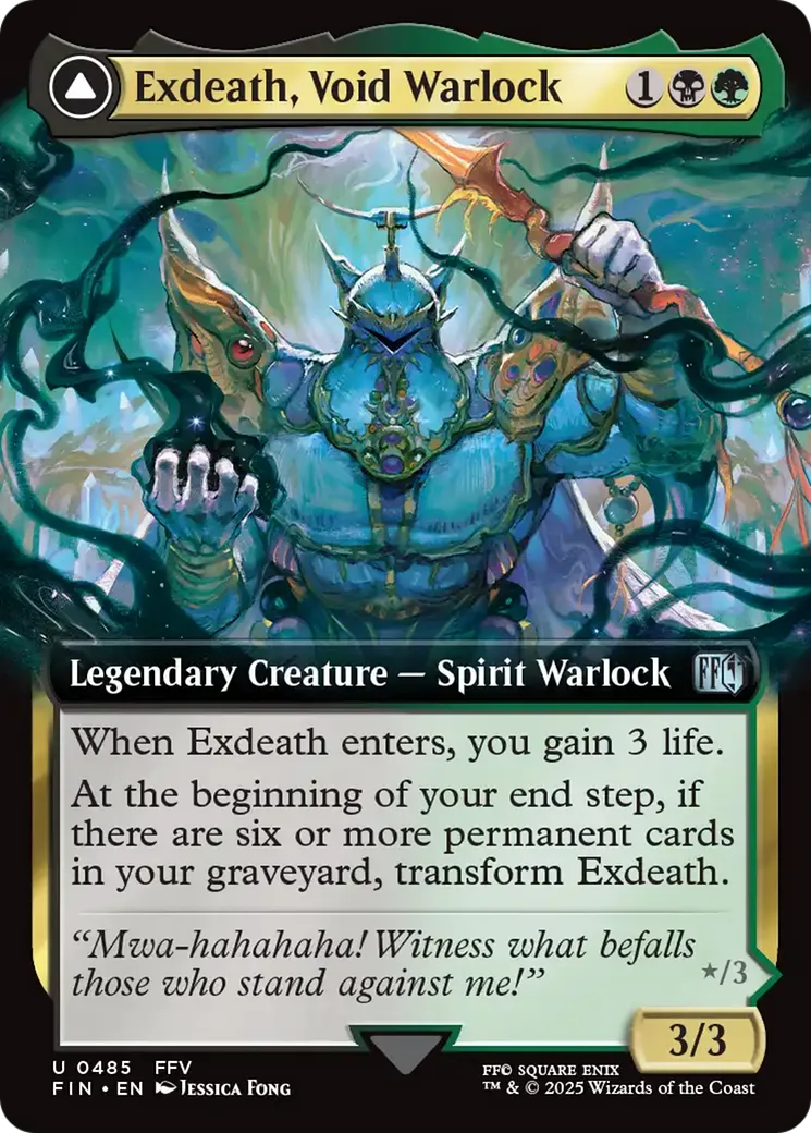 Exdeath, Void Warlock // Neo Exdeath, Dimension's End — Final Fantasy — Magic: The Gathering