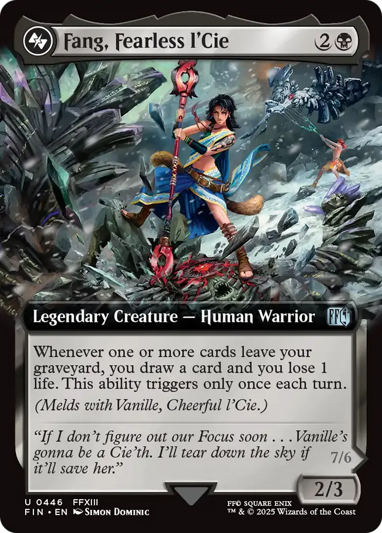 Fang, Fearless l'Cie // Ragnarok, Divine Deliverance — Final Fantasy — Magic: The Gathering