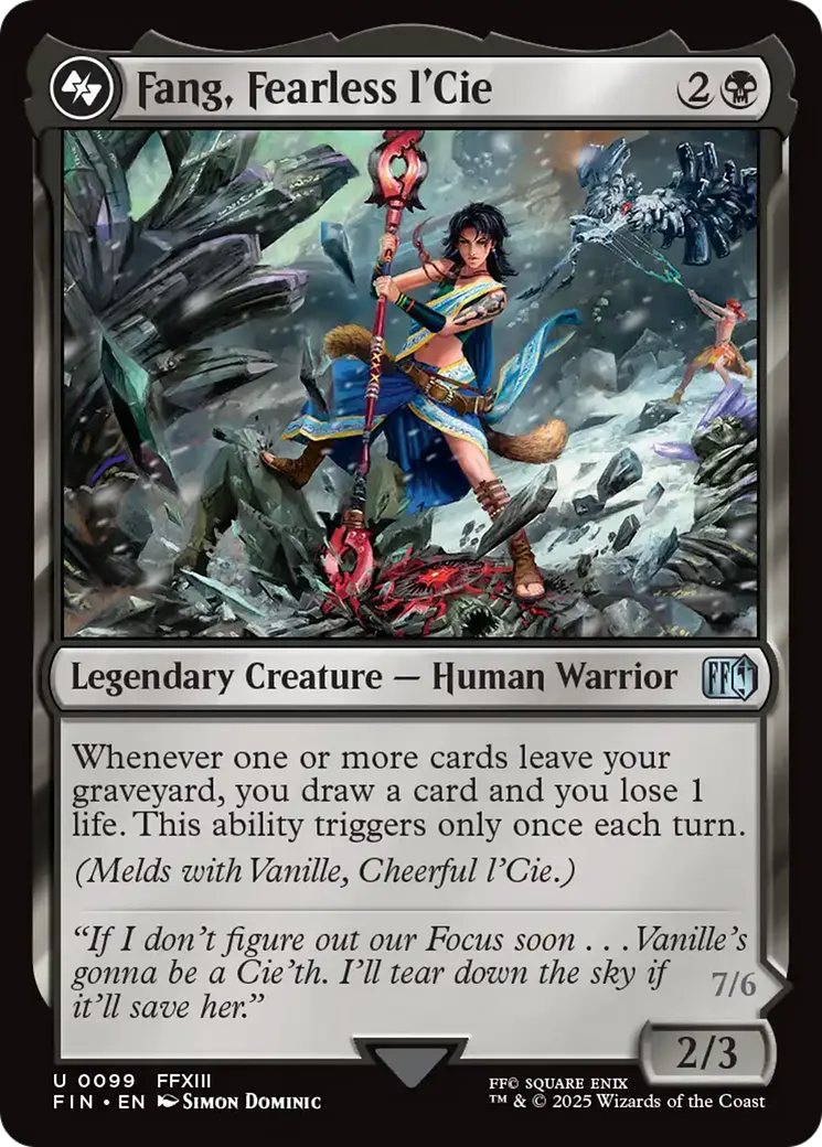 Fang, Fearless l'Cie — Final Fantasy — Magic: The Gathering