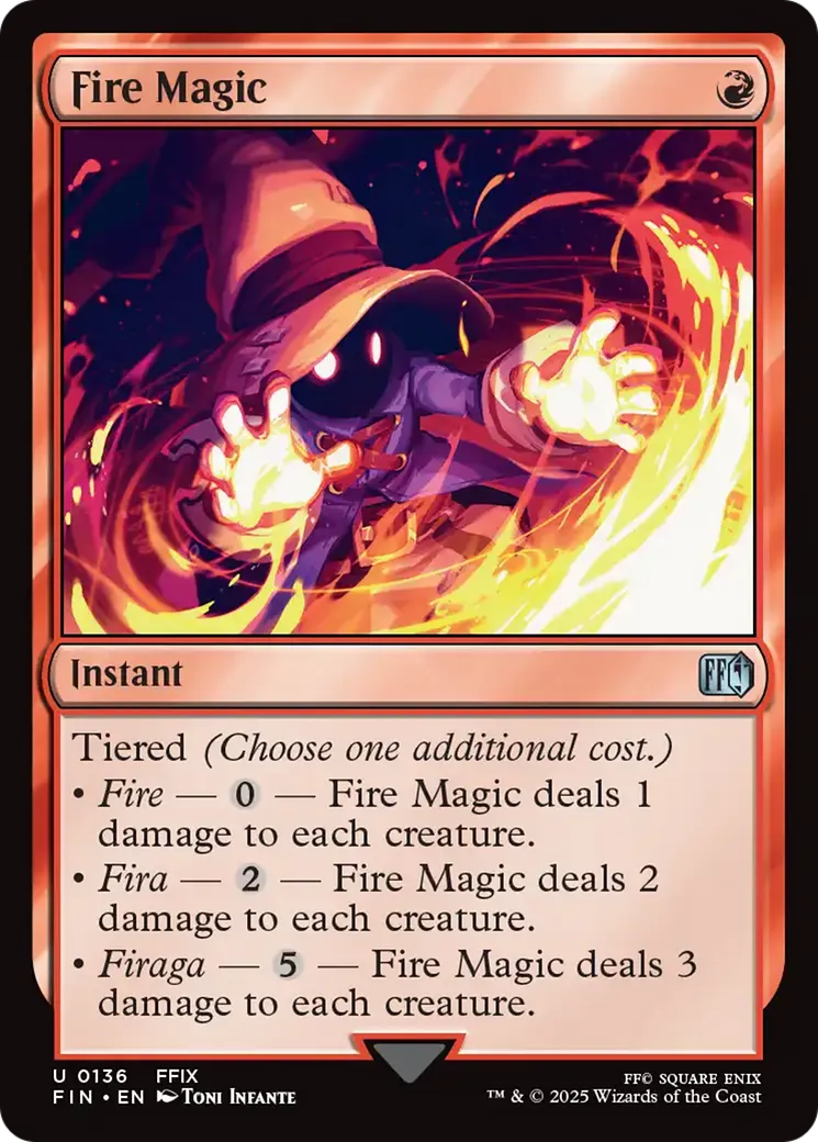 Fire Magic — Final Fantasy — Magic: The Gathering