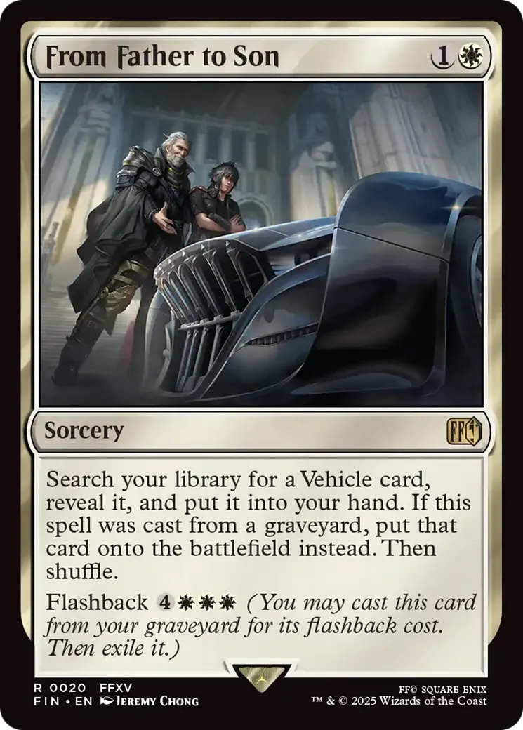 Le cadeau d'un père à son fils — Final Fantasy — Magic: The Gathering