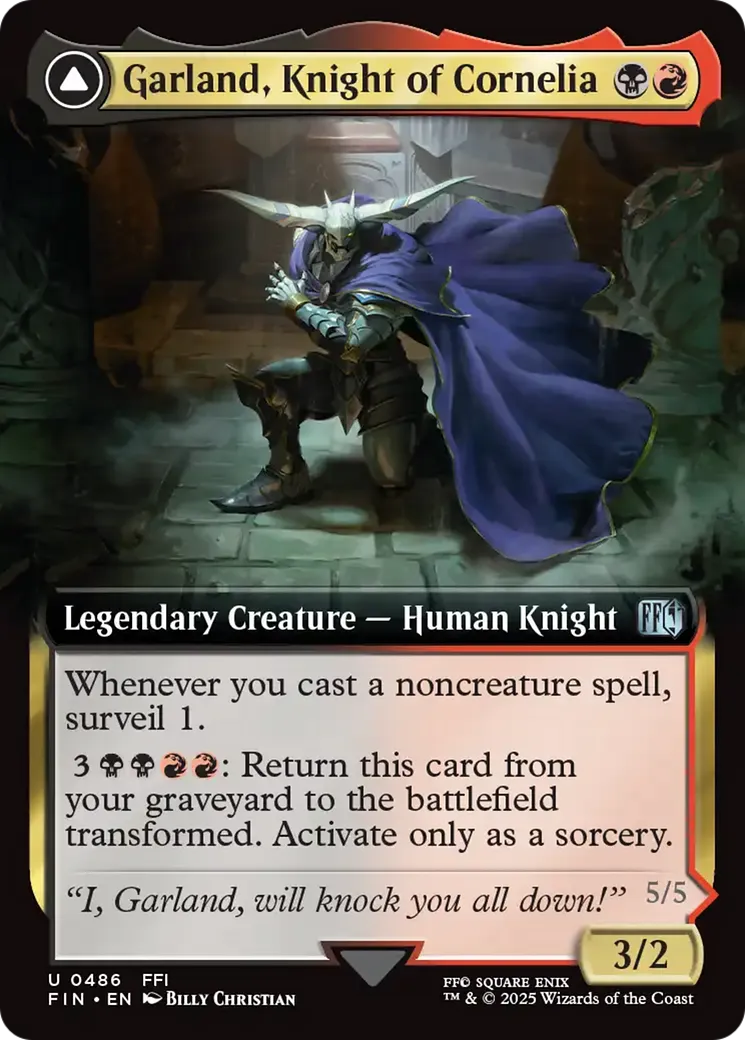 Garland, Knight of Cornelia // Chaos, the Endless — Final Fantasy — Magic: The Gathering