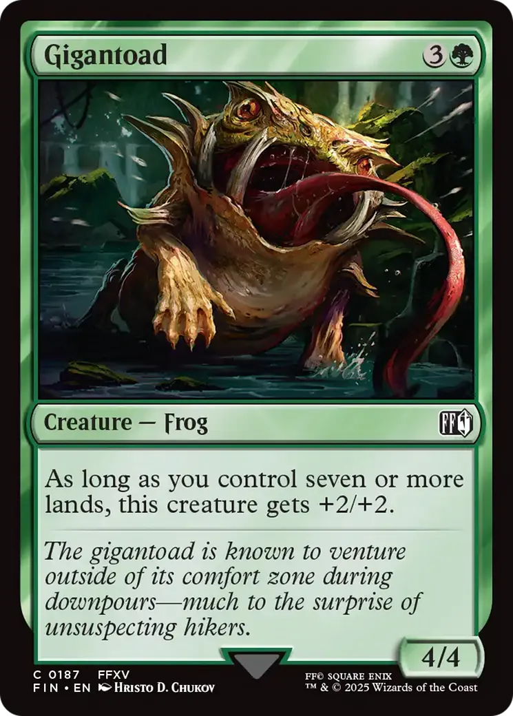 Crapaud géant — Final Fantasy — Magic: The Gathering