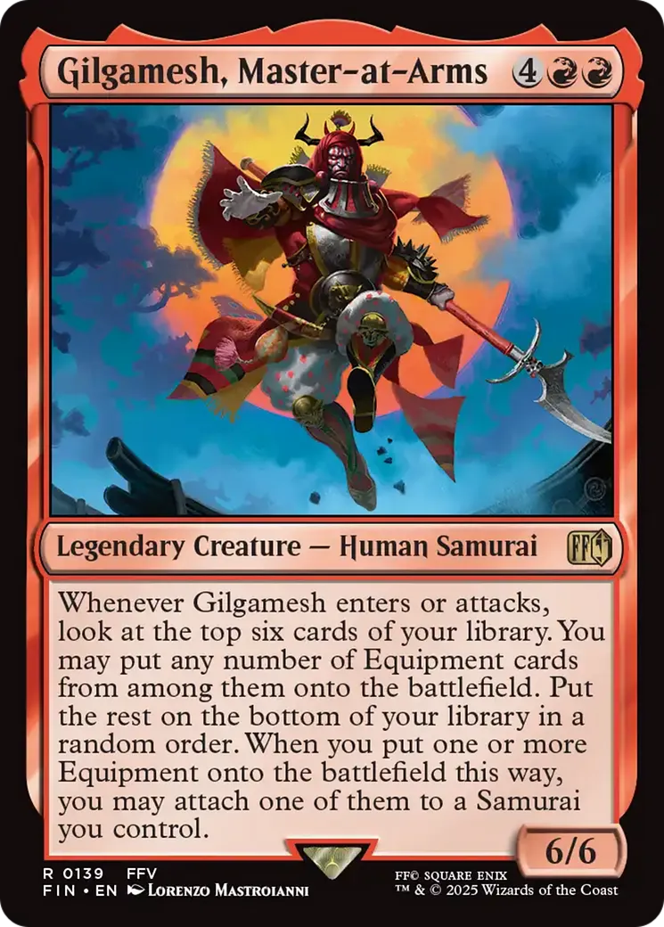 Gilgamesh, Master-at-Arms — Final Fantasy — Magic: The Gathering