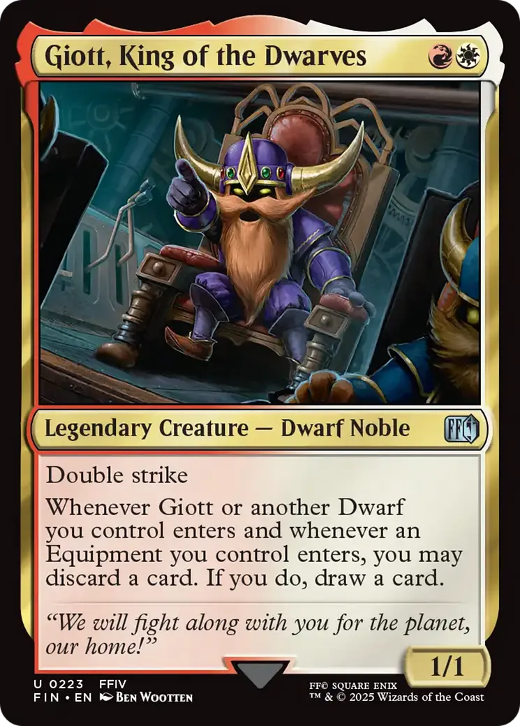 Giotto, roi des nains — Final Fantasy — Magic: The Gathering