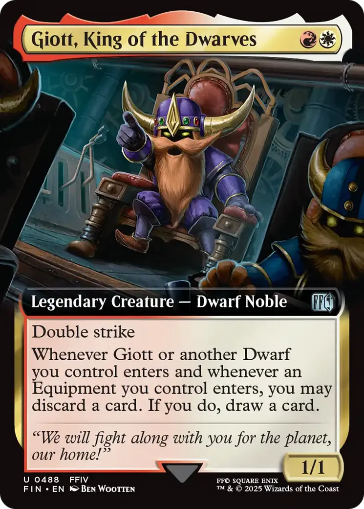 Giotto, roi des nains — Final Fantasy — Magic: The Gathering
