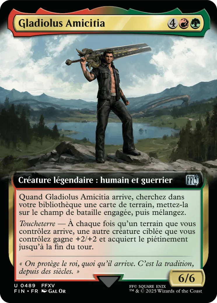 Gladiolus Amicitia — Final Fantasy — Magic: The Gathering