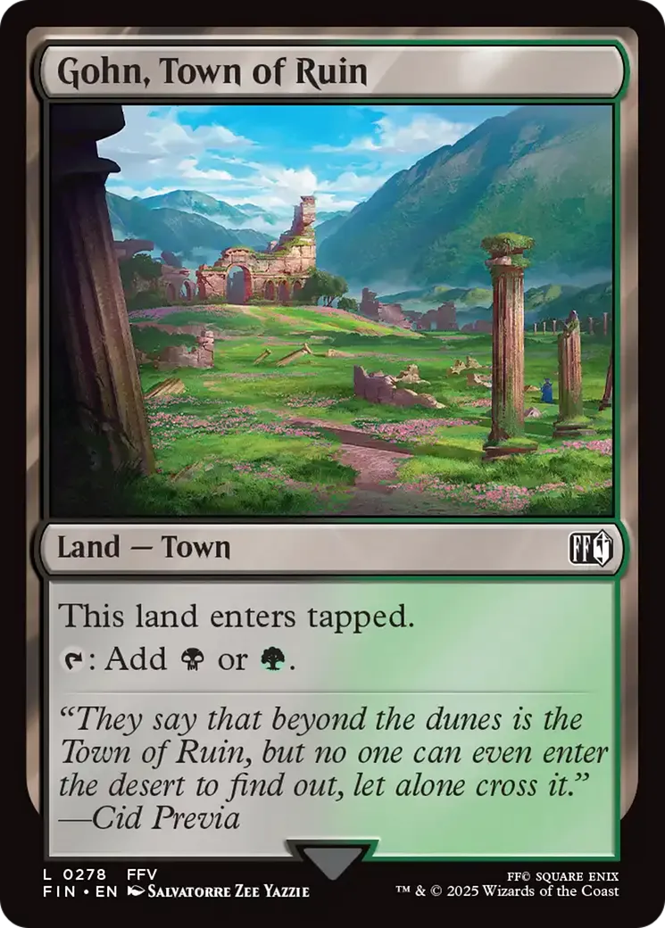 Gohn, Town of Ruin — Final Fantasy — Magic: The Gathering