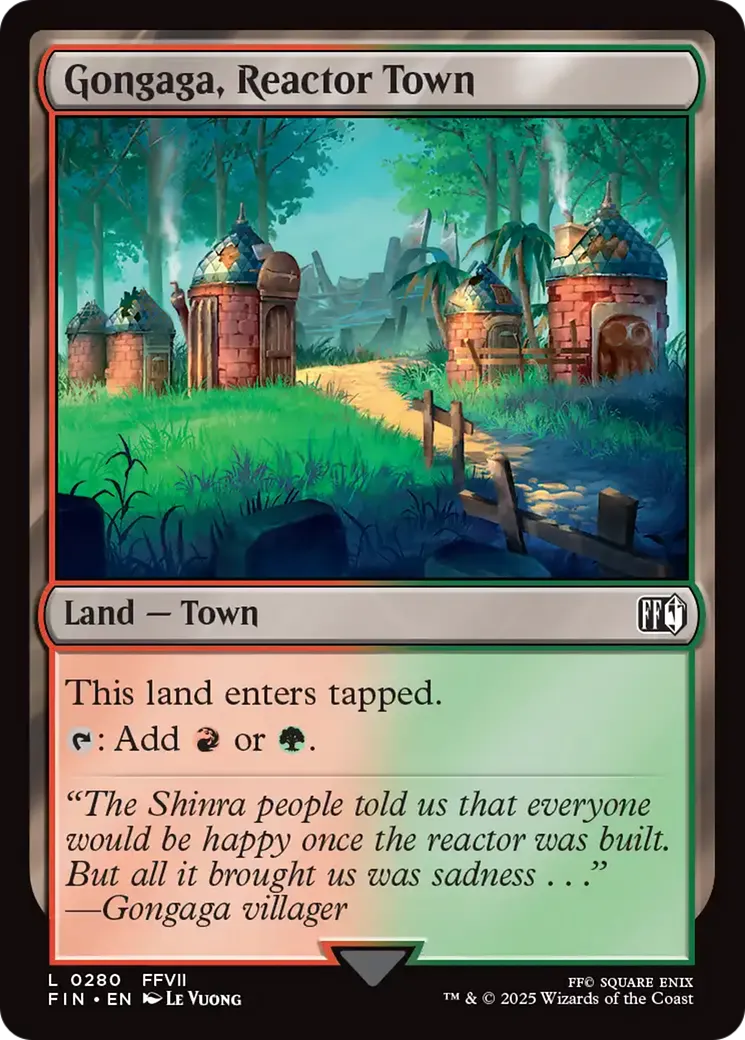 Gongaga, Reactor Town — Final Fantasy — Magic: The Gathering