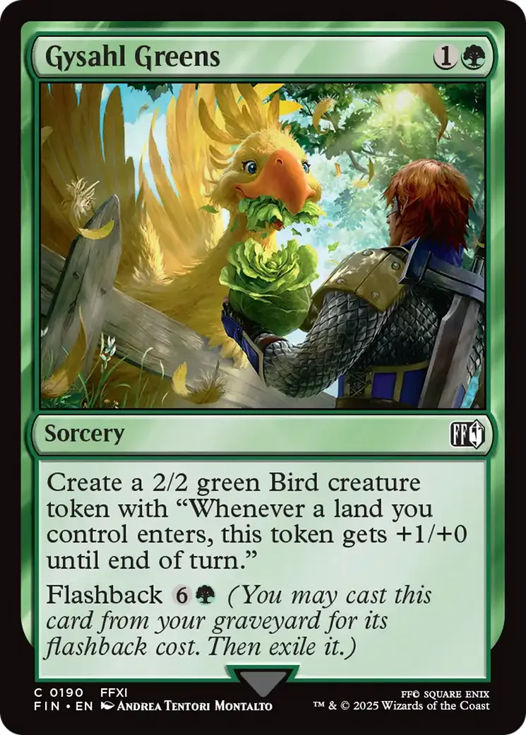 Légumes de Gysahl — Final Fantasy — Magic: The Gathering