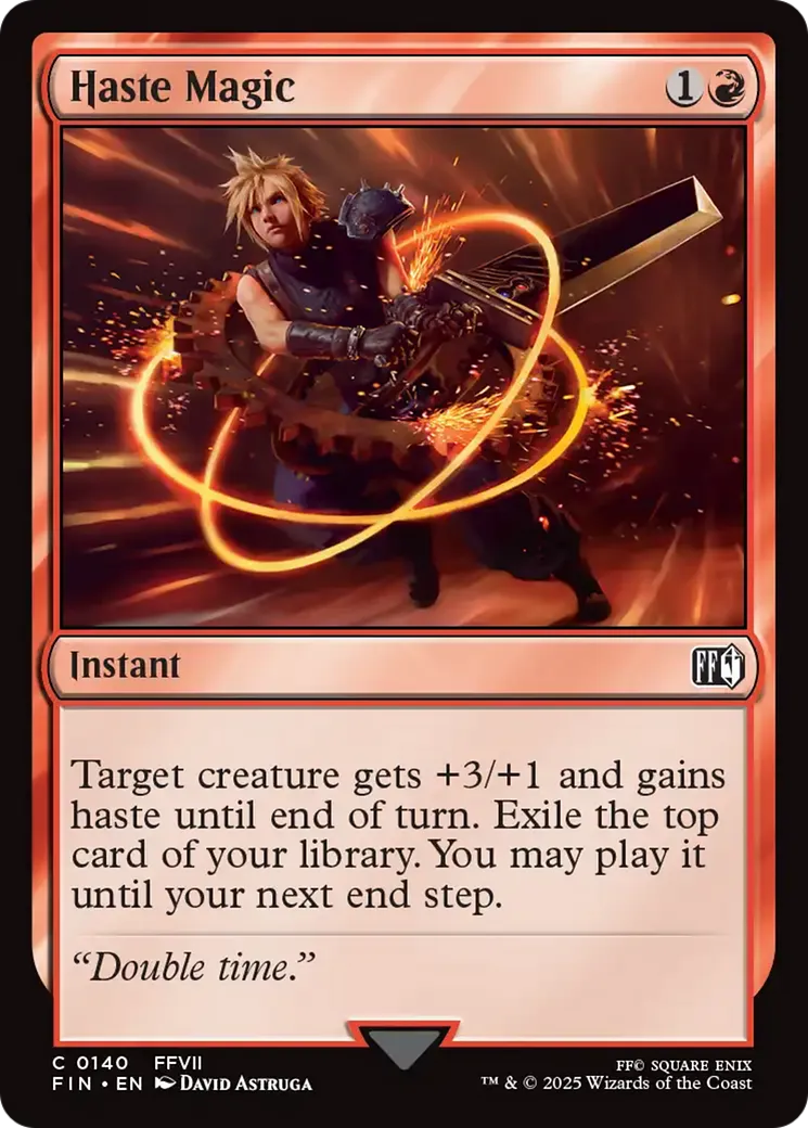 Magie temporelle : hâte — Final Fantasy — Magic: The Gathering