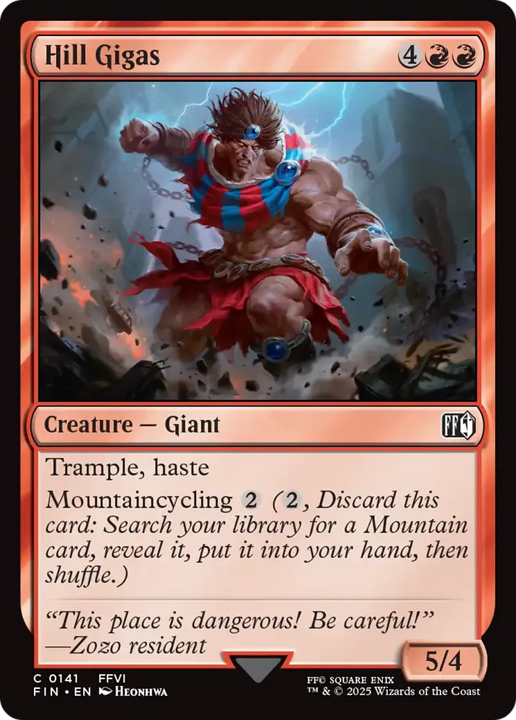 Gigas des collines — Final Fantasy — Magic: The Gathering