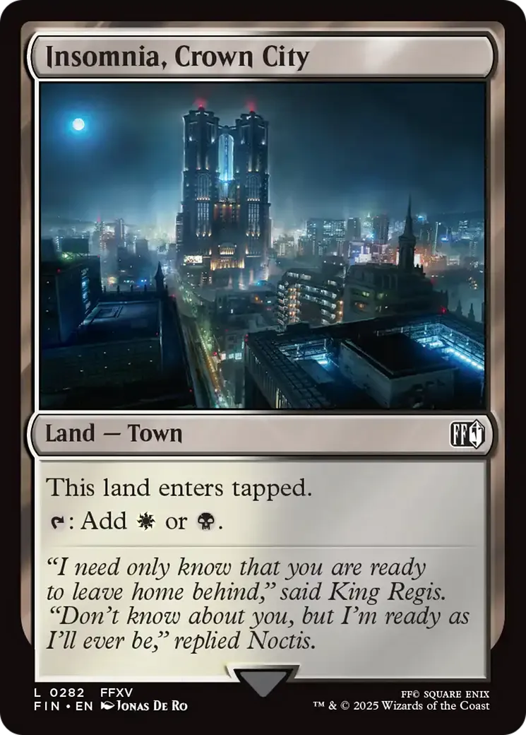 Insomnia, Crown City — Final Fantasy — Magic: The Gathering