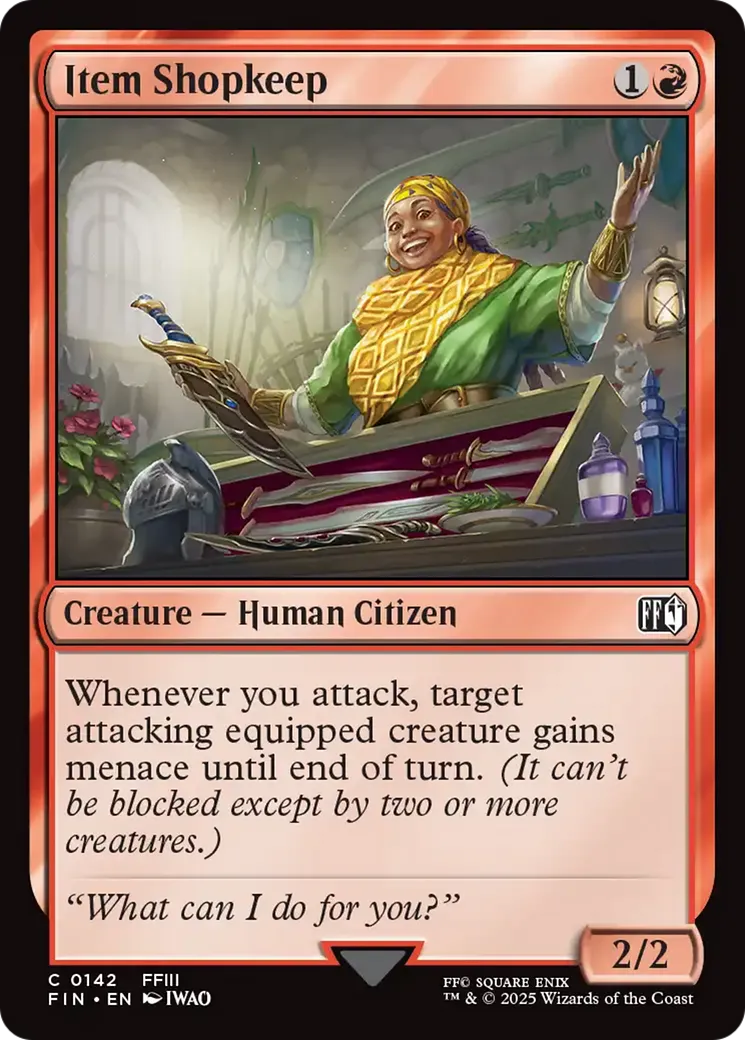 Marchande d'objets — Final Fantasy — Magic: The Gathering