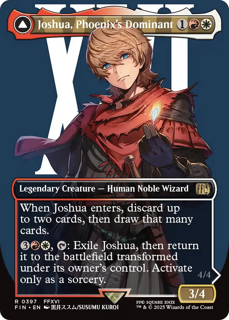 Joshua, Émissaire de Phénix // Phénix, Primordial du feu — Final Fantasy — Magic: The Gathering