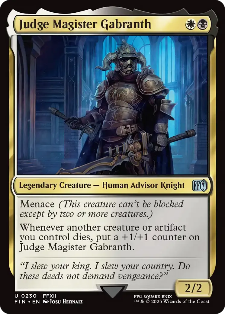 Haut-juge Gabranth — Final Fantasy — Magic: The Gathering
