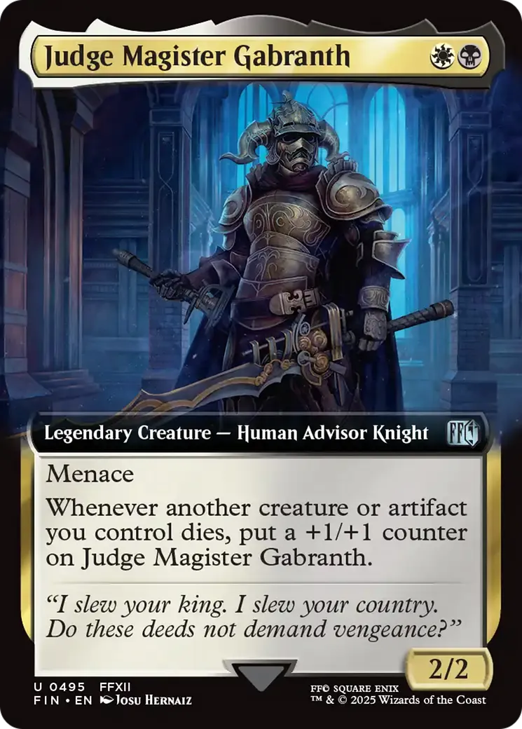 Judge Magister Gabranth — Final Fantasy — Magic: The Gathering