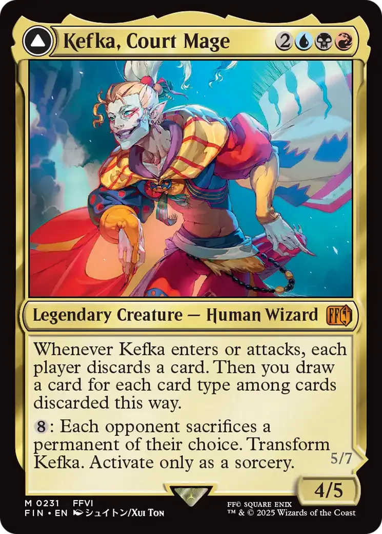 Kefka, Court Mage // Kefka, Ruler of Ruin — Final Fantasy — Magic: The Gathering