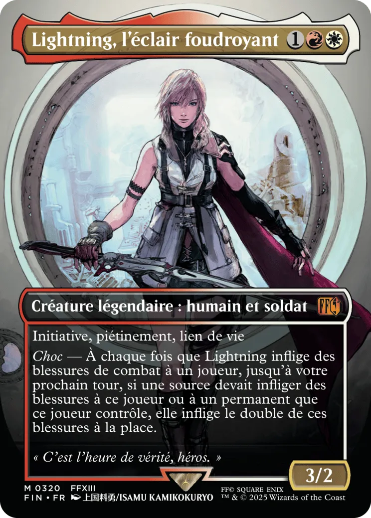 Lightning, l'éclair foudroyant — Final Fantasy — Magic: The Gathering