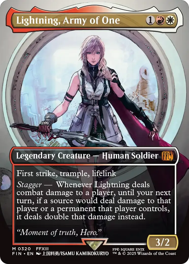 Lightning, Army of One — Final Fantasy — Magic: The Gathering