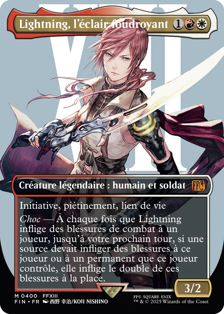 Lightning, l'éclair foudroyant — Final Fantasy — Magic: The Gathering
