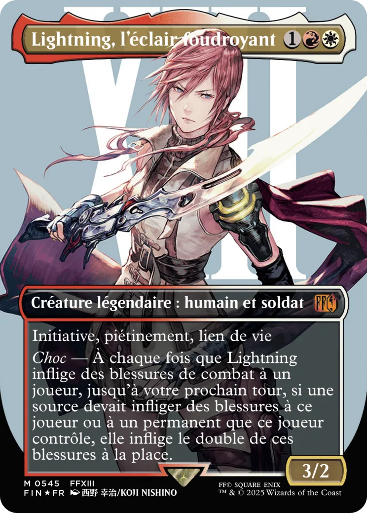 Lightning, l'éclair foudroyant — Final Fantasy — Magic: The Gathering