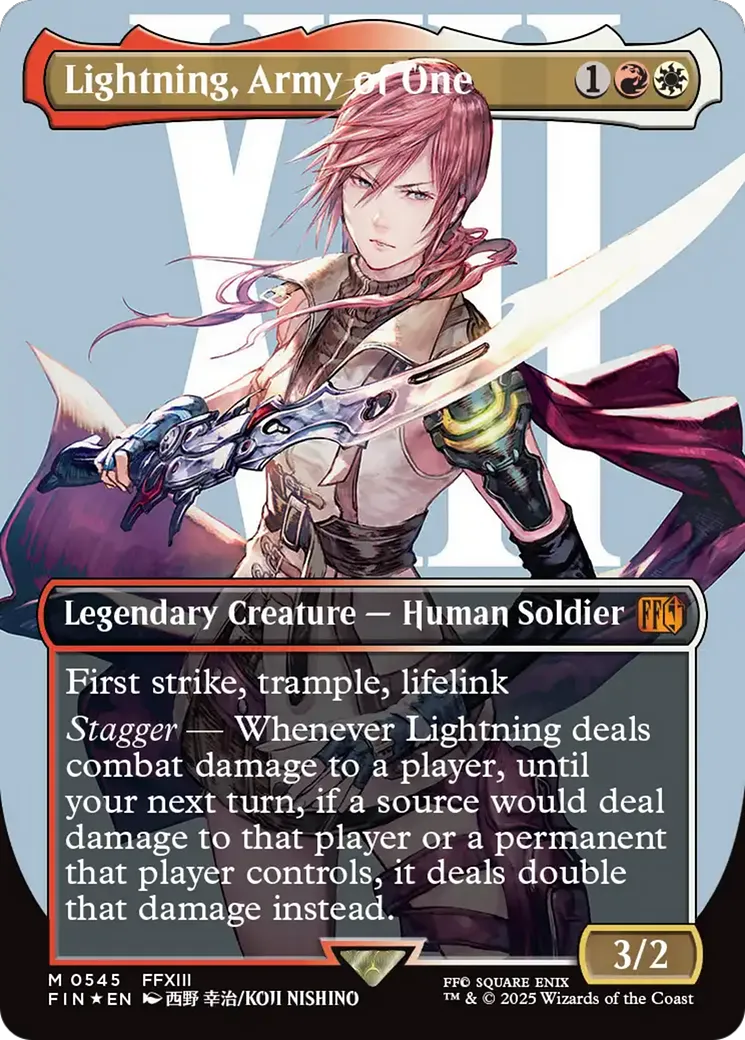 Lightning, Army of One — Final Fantasy — Magic: The Gathering