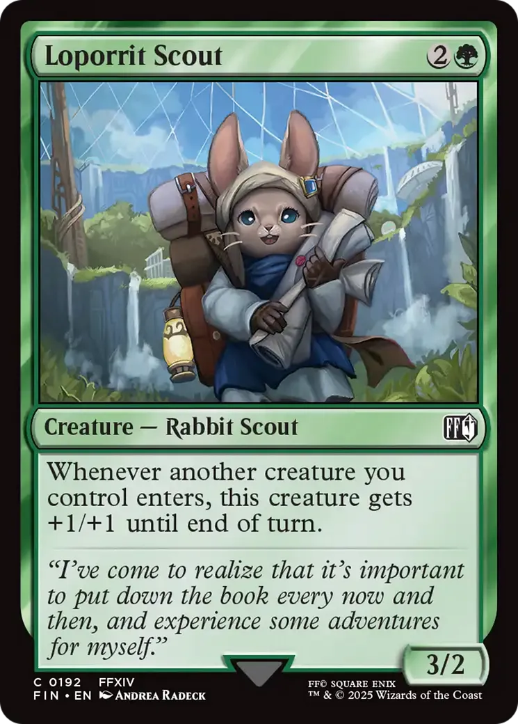 Éclaireuse loporrite — Final Fantasy — Magic: The Gathering