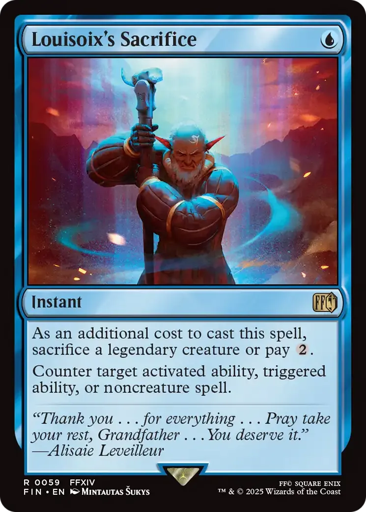 Louisoix's Sacrifice — Final Fantasy — Magic: The Gathering