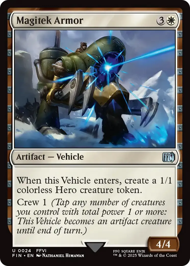 Armure magitech — Final Fantasy — Magic: The Gathering