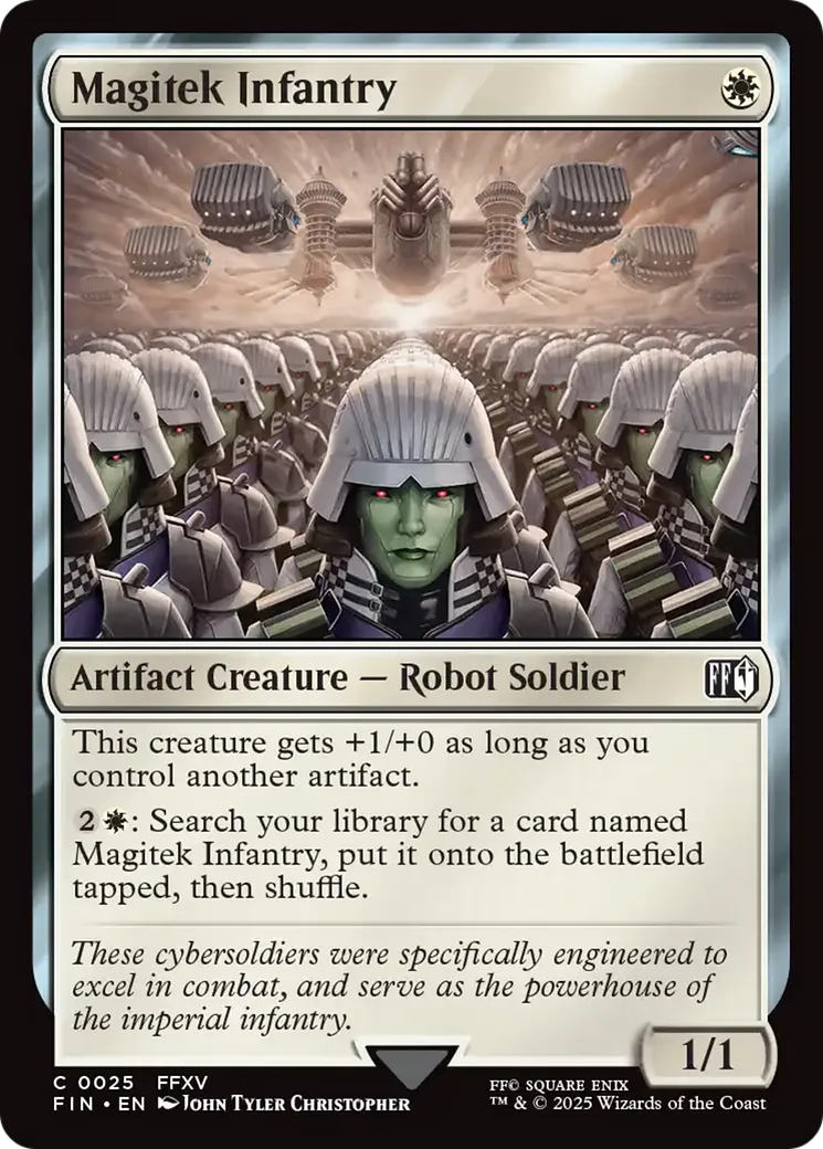 Infanterie magitech — Final Fantasy — Magic: The Gathering