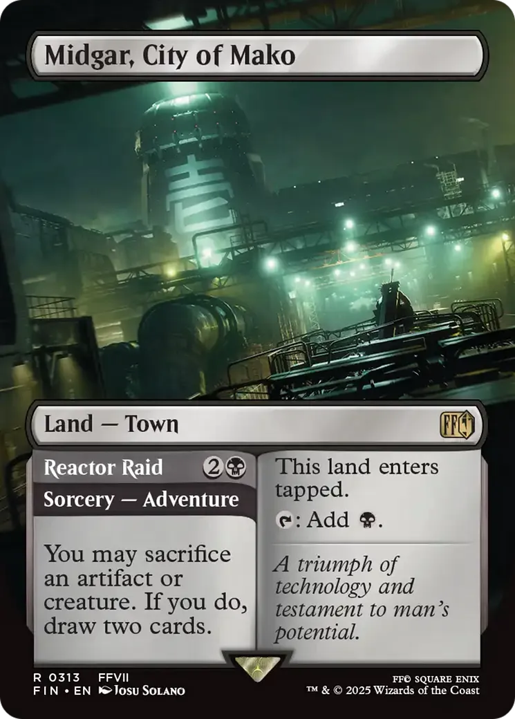 Midgar, City of Mako // Reactor Raid — Final Fantasy — Magic: The Gathering