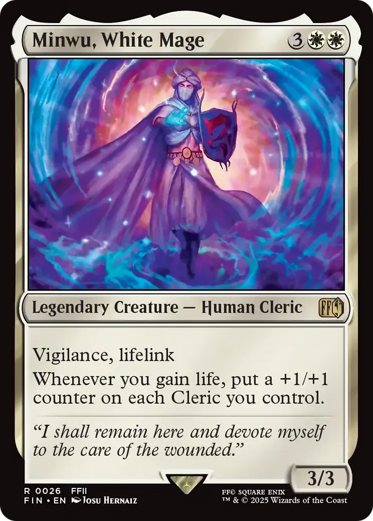Minnwu, mage blanc — Final Fantasy — Magic: The Gathering