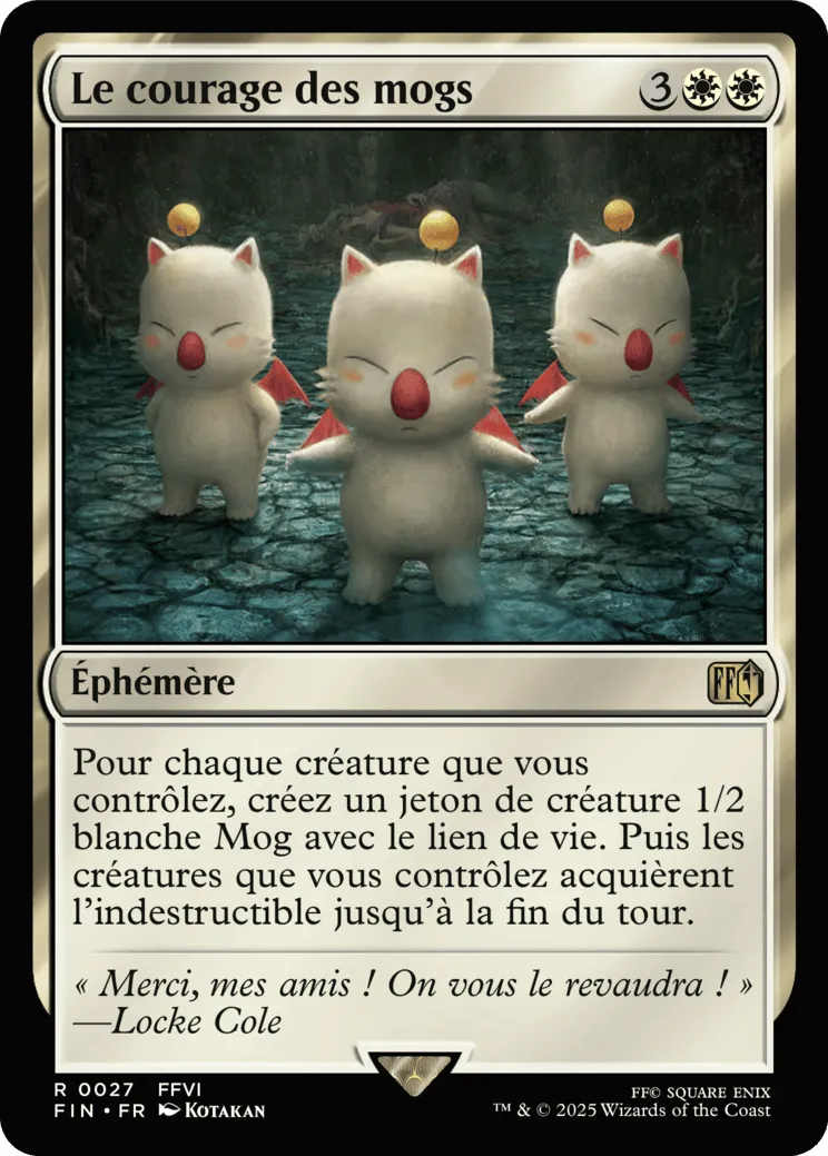 Le courage des mogs — Final Fantasy — Magic: The Gathering