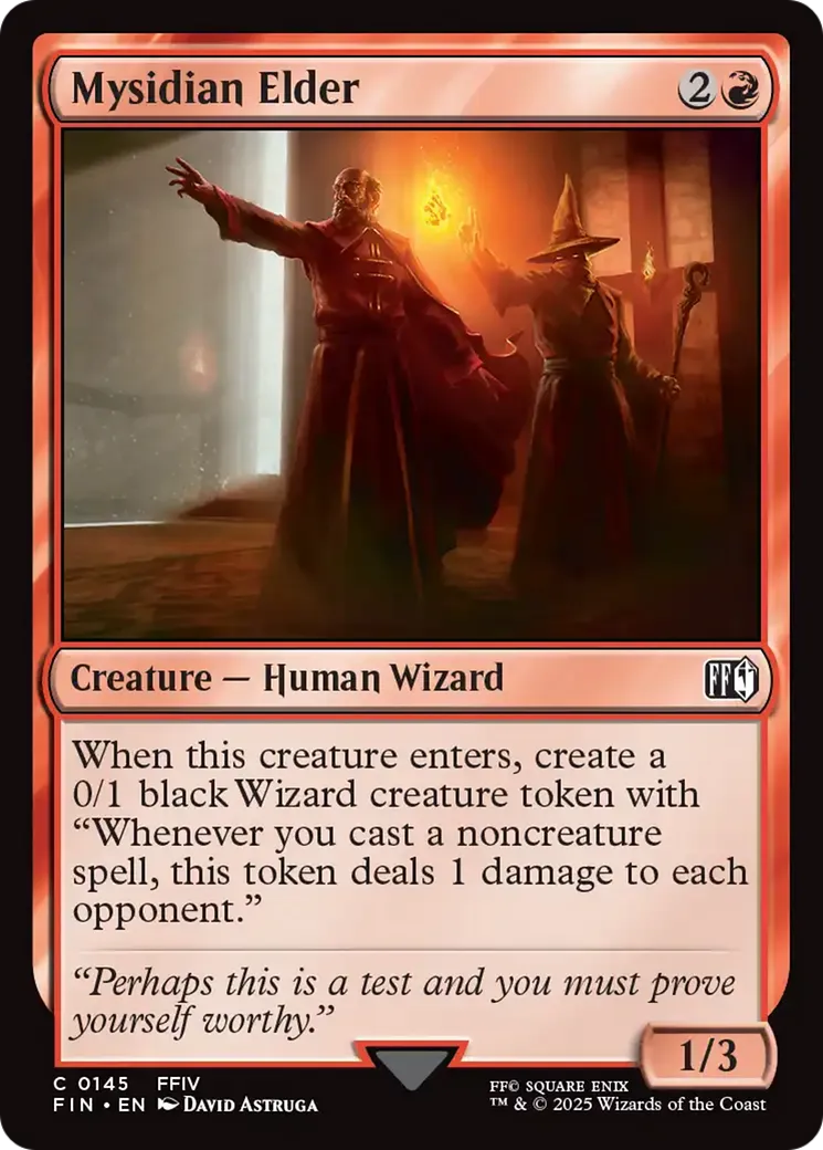 Ancien de Mysidia — Final Fantasy — Magic: The Gathering