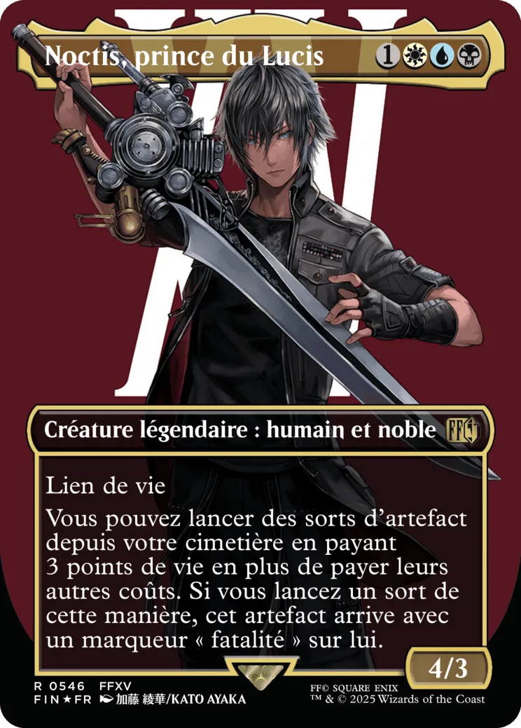 Noctis, prince du Lucis — Final Fantasy — Magic: The Gathering