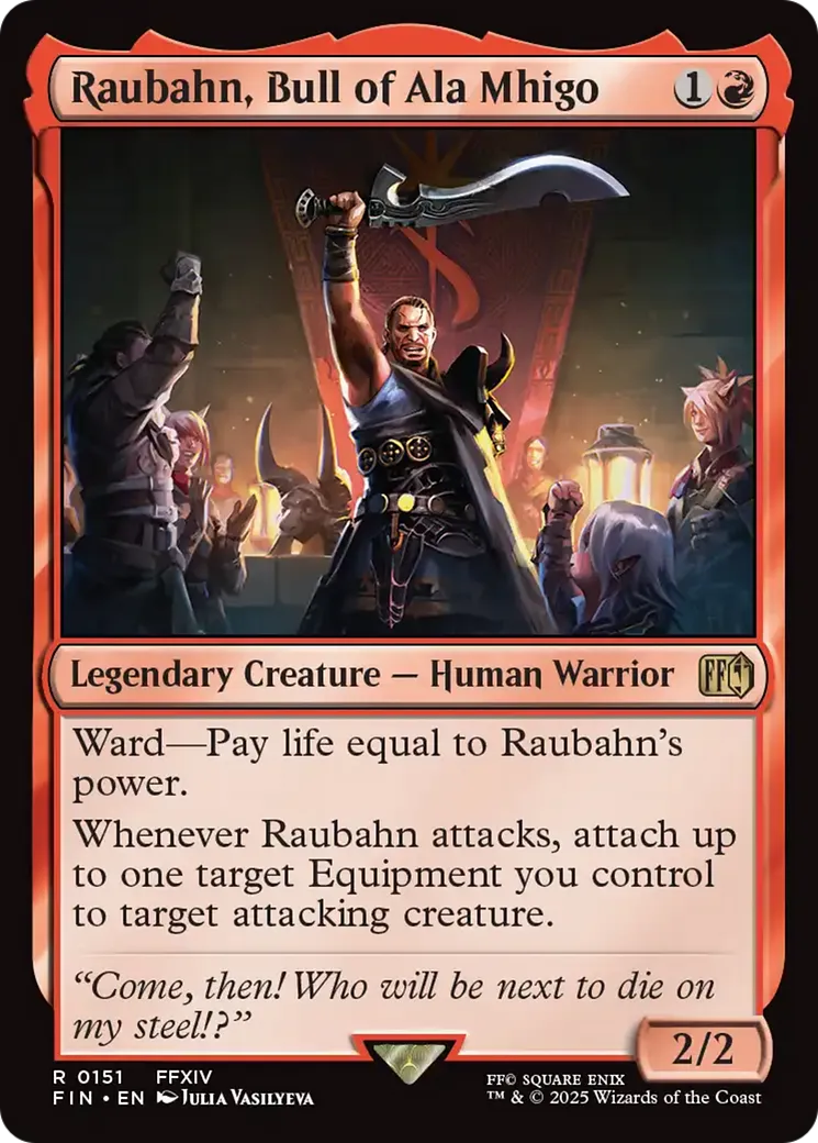Raubahn, Bull of Ala Mhigo — Final Fantasy — Magic: The Gathering