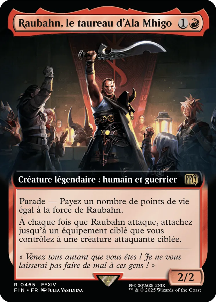 Raubahn, le taureau d'Ala Mhigo — Final Fantasy — Magic: The Gathering