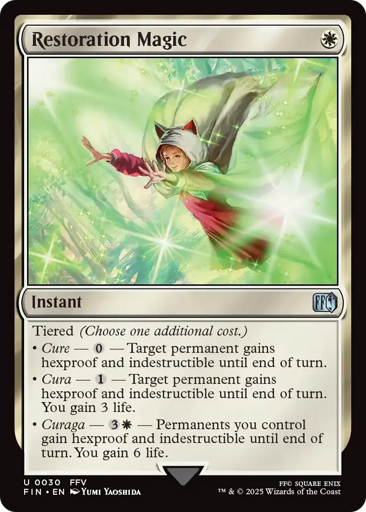 Restoration Magic — Final Fantasy — Magic: The Gathering