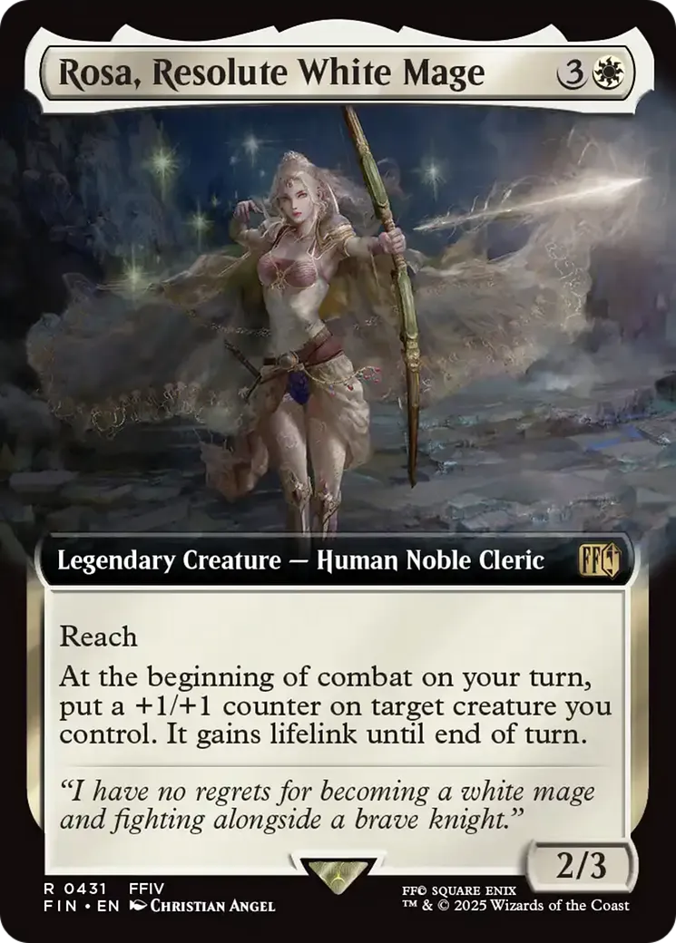 Rosa, Resolute White Mage — Final Fantasy — Magic: The Gathering