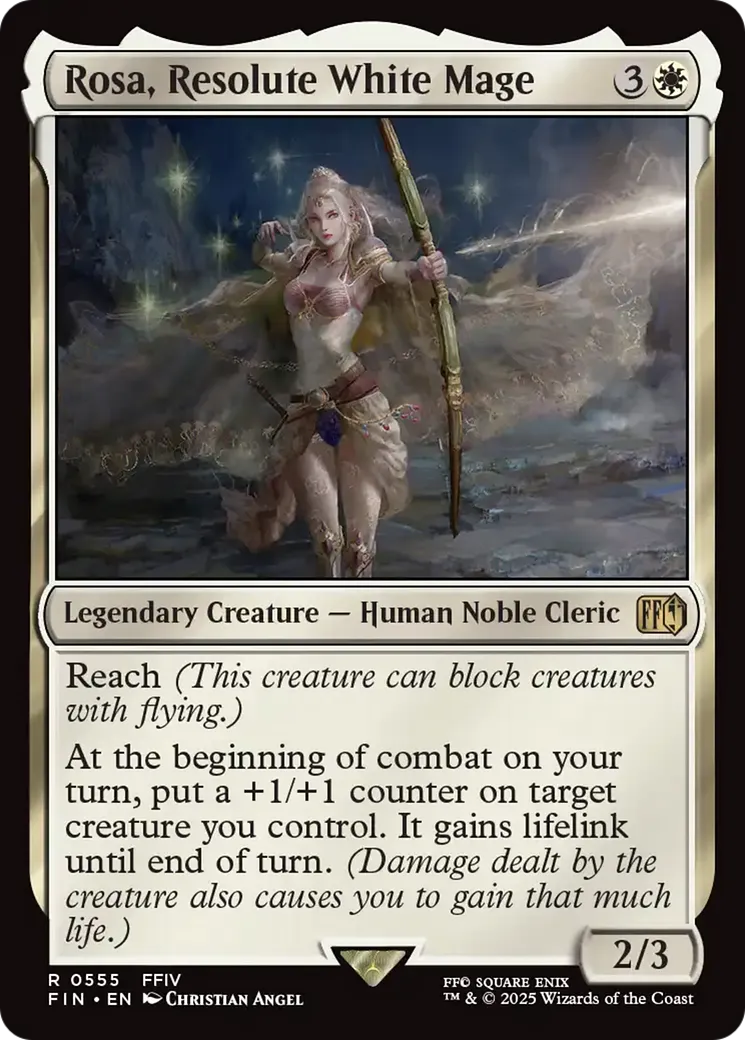 Rosa, Resolute White Mage — Final Fantasy — Magic: The Gathering