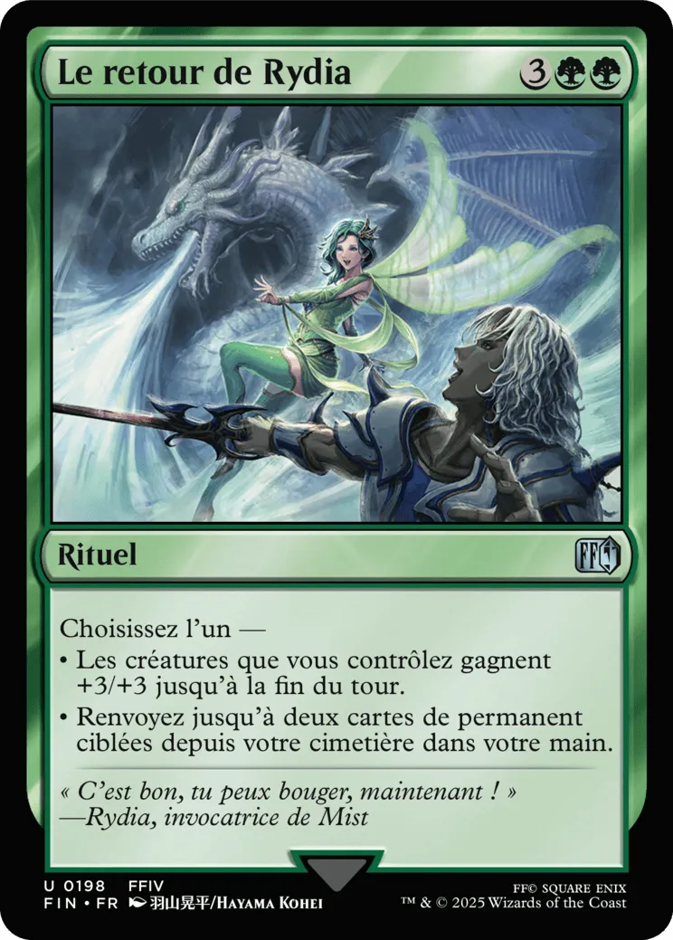Le retour de Rydia — Final Fantasy — Magic: The Gathering