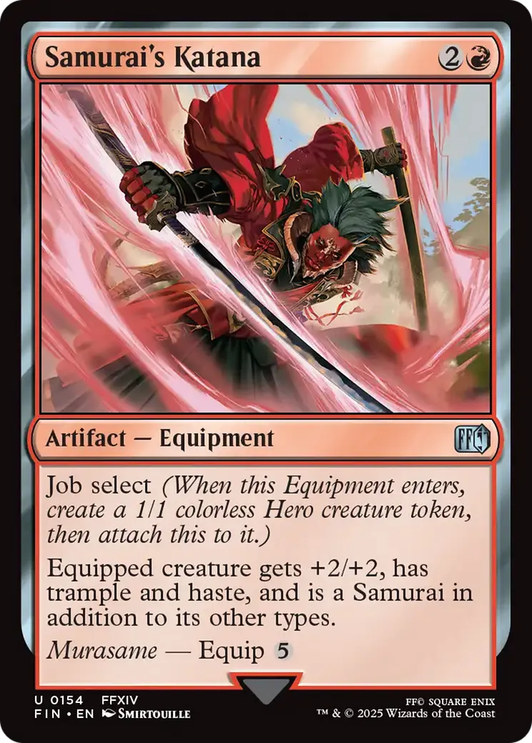 Samurai's Katana — Final Fantasy — Magic: The Gathering