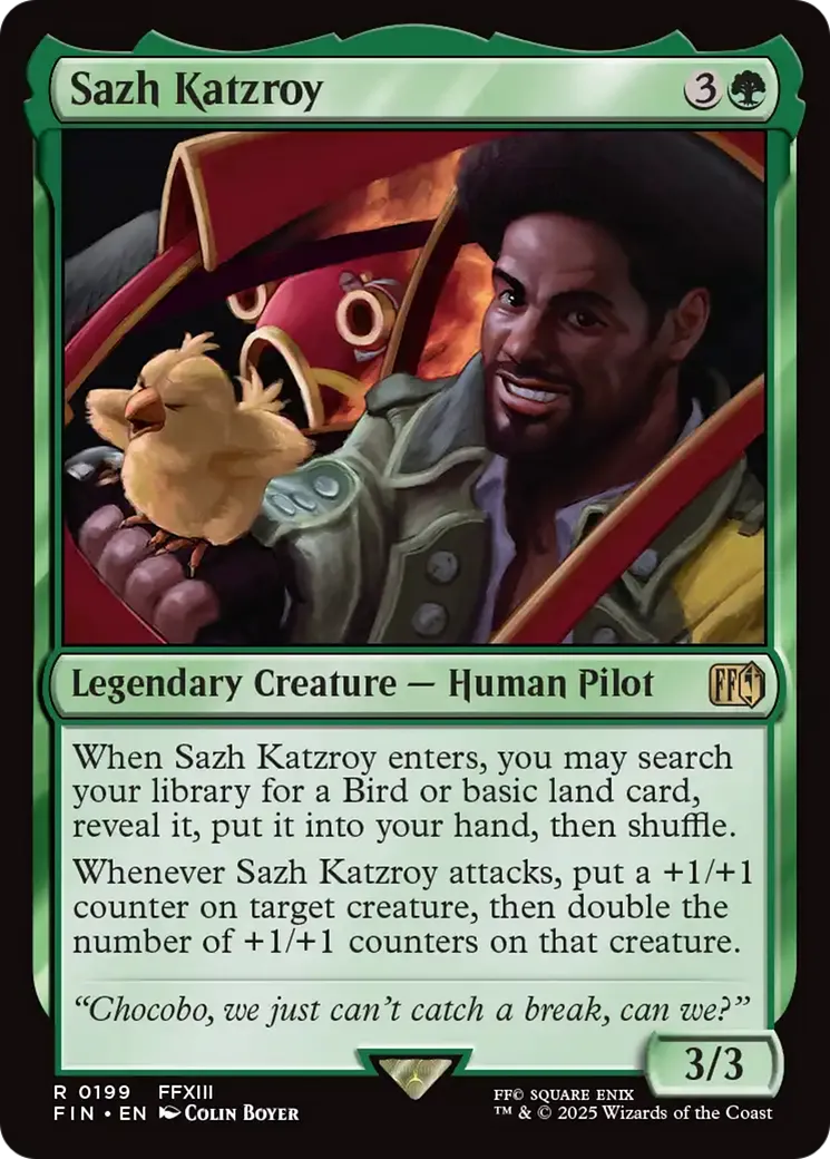 Sazh Katzroy — Final Fantasy — Magic: The Gathering