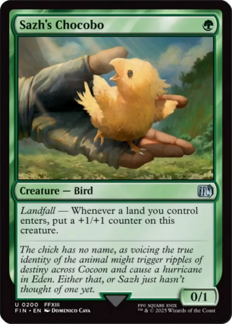 Chocobo de Sazh — Final Fantasy — Magic: The Gathering