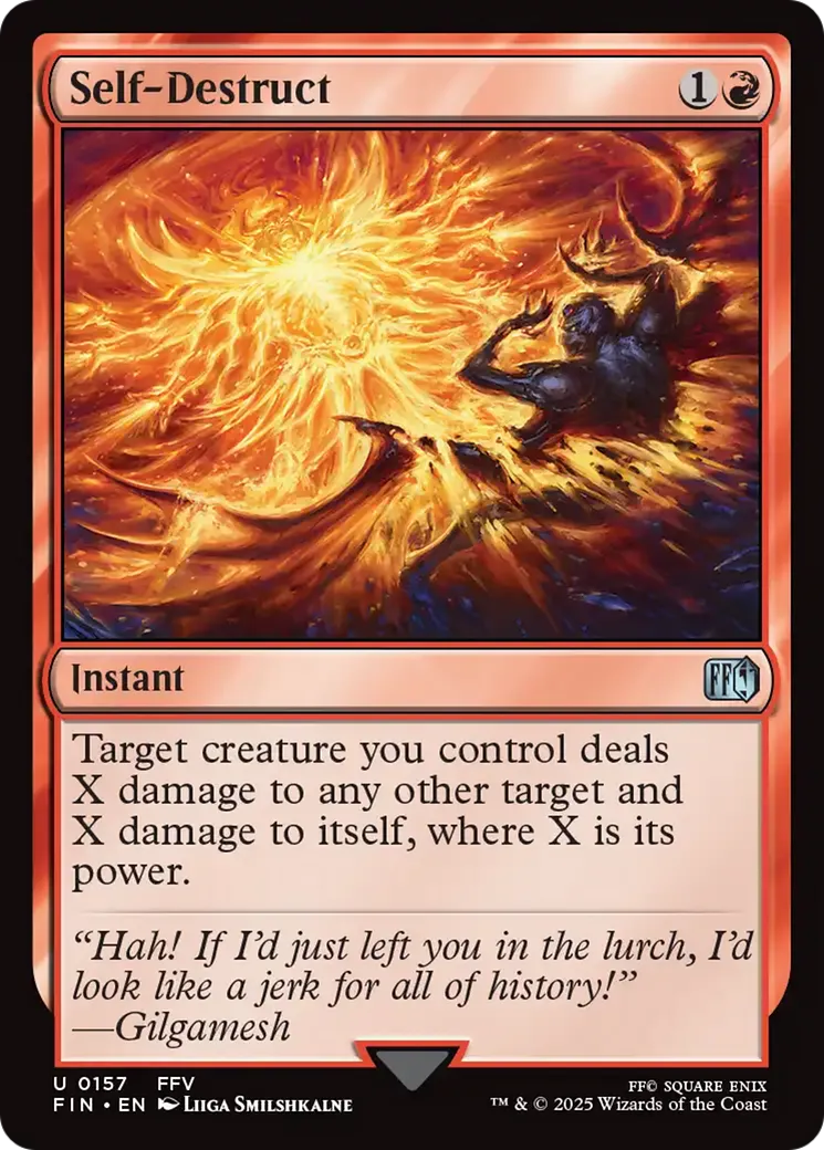 Self-Destruct — Final Fantasy — Magic: The Gathering